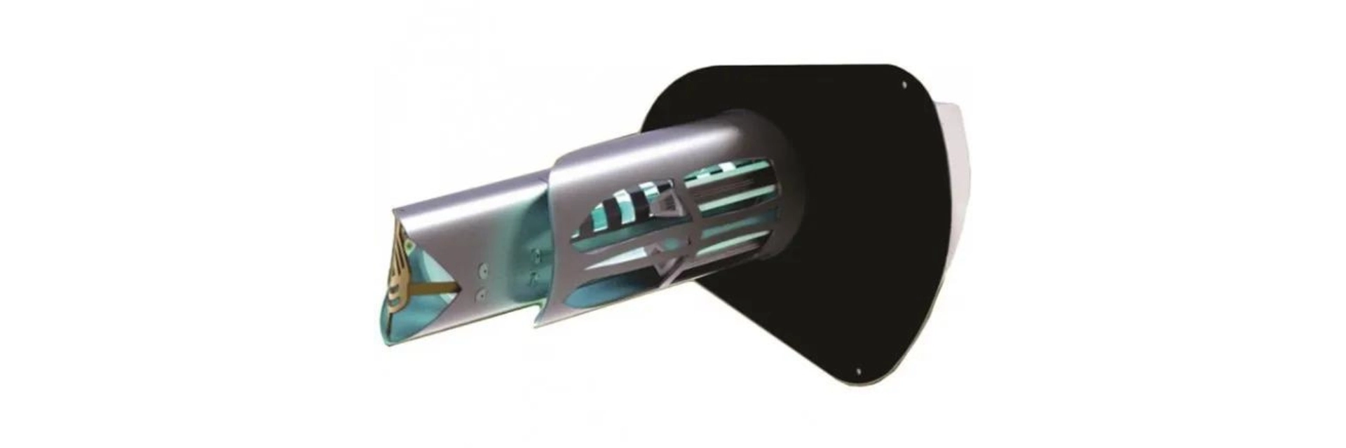 Reme Halo in-duct air purification unit shown with its mounting plate