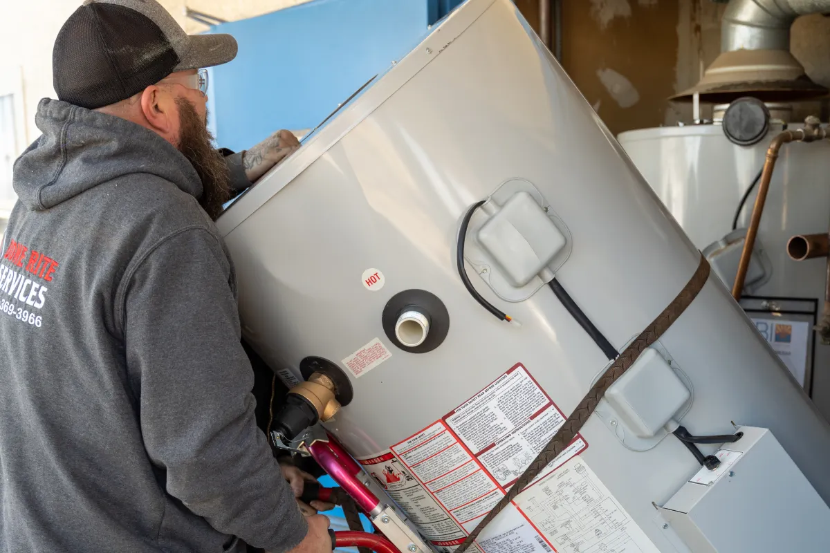 Installing a replacement water heater in Tucson